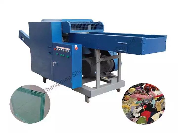 Waste cloth cutting machine for textile fabric chopping
