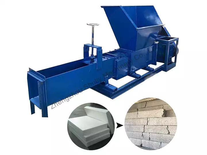 Styrofoam compactor for EPS, EPP, EPE recycling