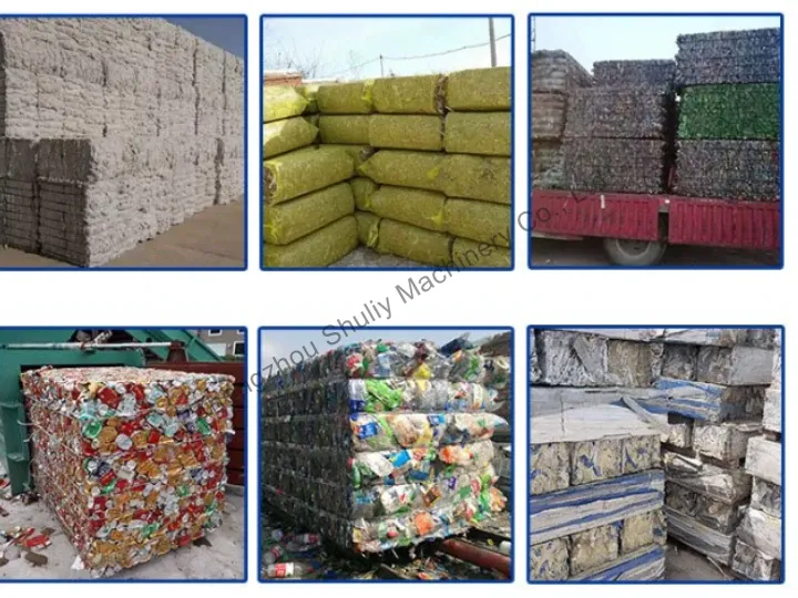applicable waste to be baled by clothes baler machine