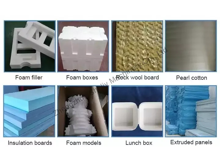 applications of EPS foam melting machine