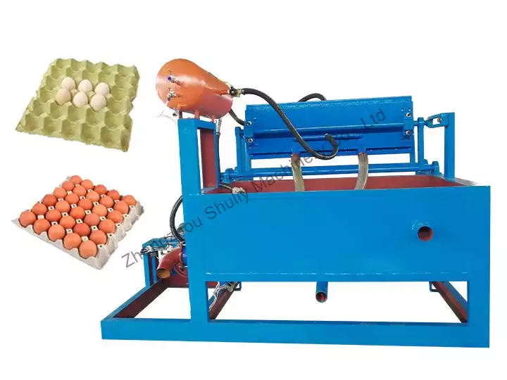Paper pulp molding machine for egg tray making