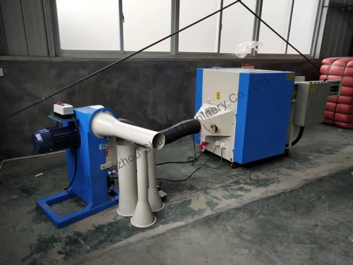 fiber opening and pillow filling machine 