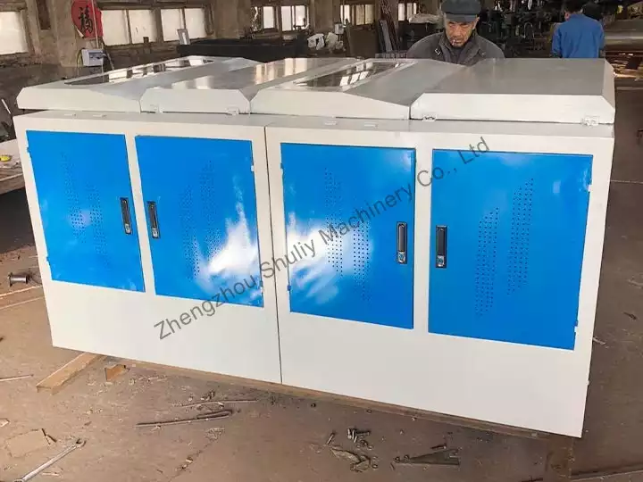 fiber opening machine with cover
