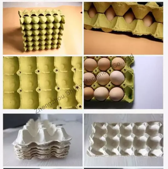 final products of egg tray machine