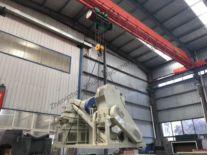 loading copper cable wire granulator machine
