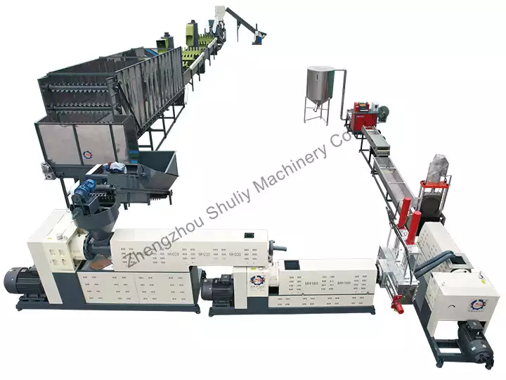 PP PE plastic pelletizing line for waste recycling