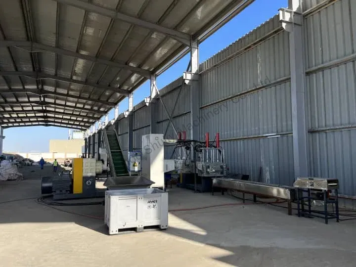 plastic recycling granulating line